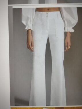 Anthropologie Maeve Naomi magic fabric pants - EUC - size 12 - rust orange red